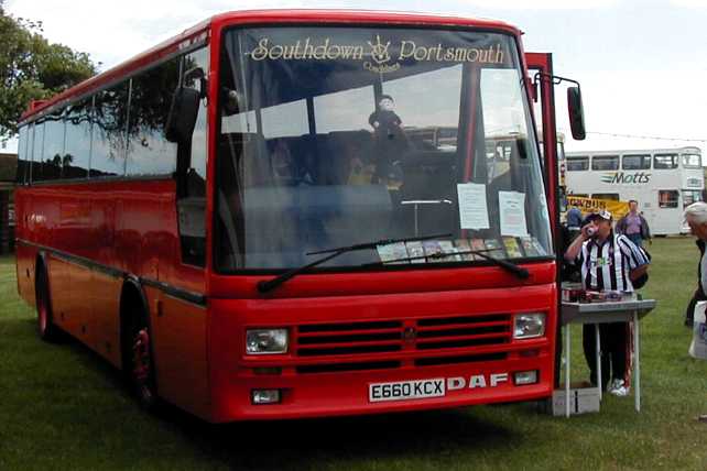 Southdown Portsmouth DAF SB2305 Duple 320 E660KCX